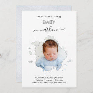 *~* AR21 Artsy Photo BOY Girl Announcement