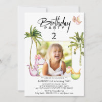 *~* AR21 Dragon Dinosaur 2 TWO Photo Dino Birthday