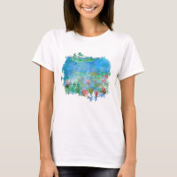 ** AR23 Monet Lily Pads Pond  Painting T-Shirt