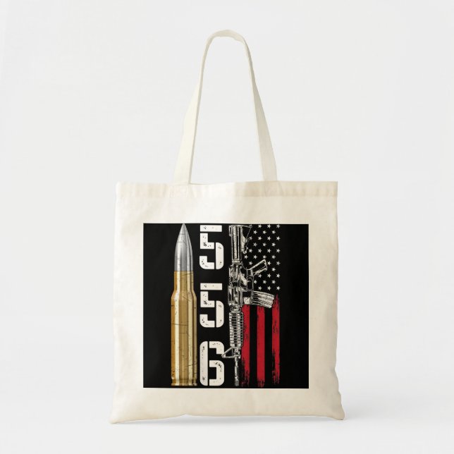 Ar-15 American Flag Ar15 Rifle Sling Gift Gun Owne Tote Bag (Front)