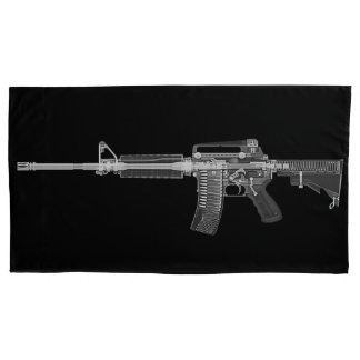 AR-15 Rifle Gun Firearm Military X-ray Weapon HQ Pillowcase