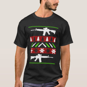 Ar-15 Rifle Ugly Christmas Sweater - Funny Gun Lon
