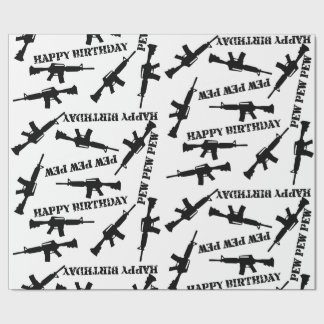 Ar-15 Themed Birthday Gift Wrap