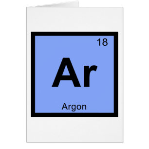Ar - Argon Chemistry Periodic Table Symbol