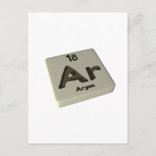 Ar Argon Postcard