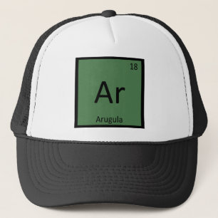 Ar - Arugula Vegetable Chemistry Periodic Table Trucker Hat