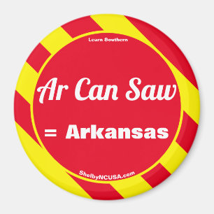 Ar Can Saw Red/Yellow Magnet