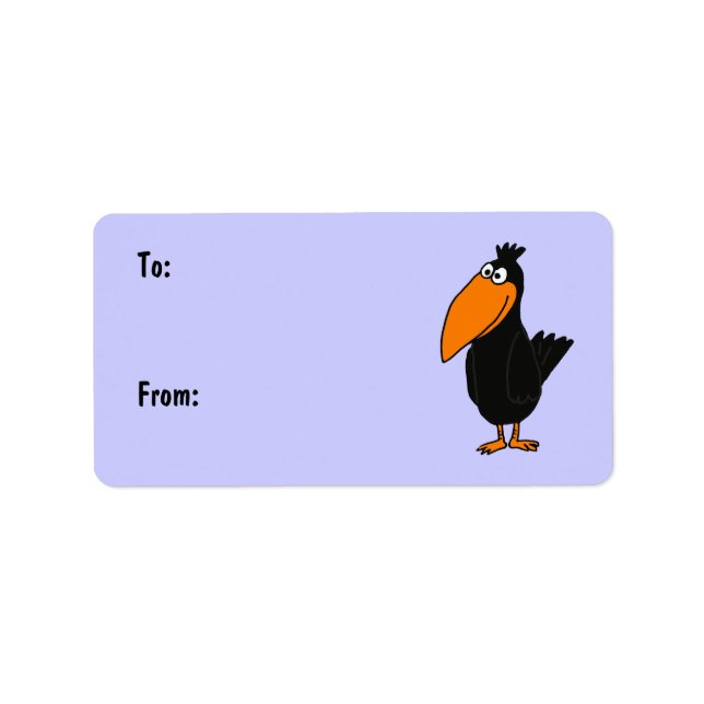 AR- Cute Crow Gift Tags (Front)