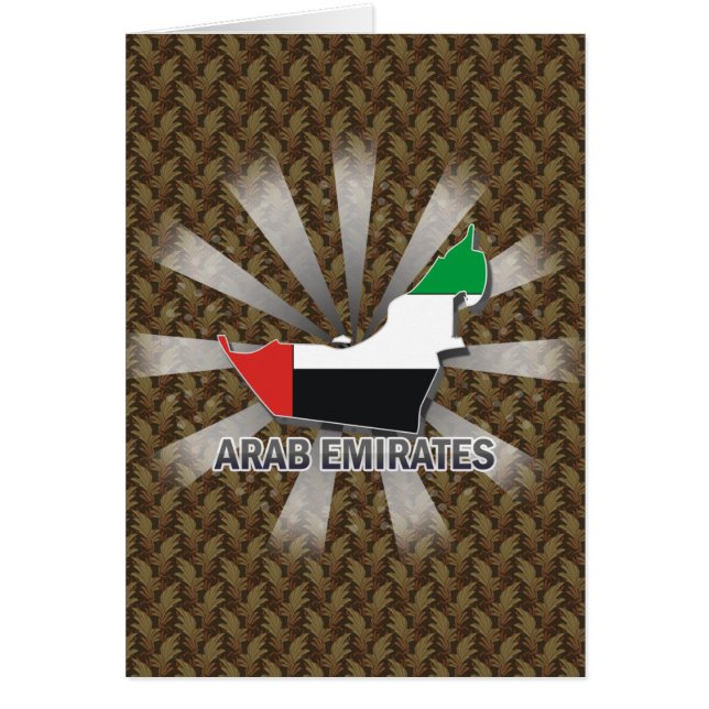 Arab Emirates Flag Map 2.0 (Front)