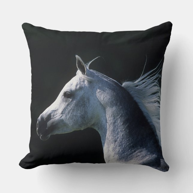 Arab Horse Headshot 2 Cushion (Front)