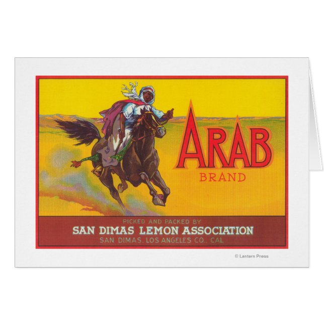Arab Lemon LabelSan Dimas, CA (Front Horizontal)