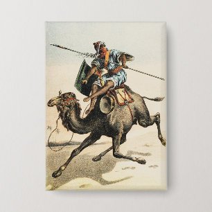 Arab Rider Desert Camel Vintage Naturalist Art