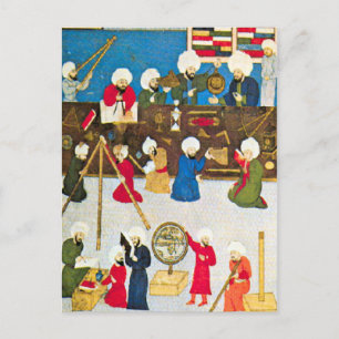 Arab scientists postcard