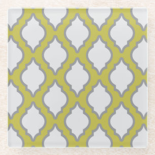 Arab Style Pattern Glass Coaster