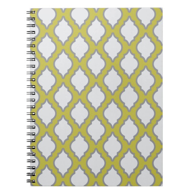 Arab Style Pattern Spiral Notebook (Front)