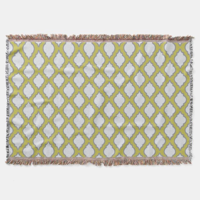 Arab Style Pattern Throw Blanket (Front)