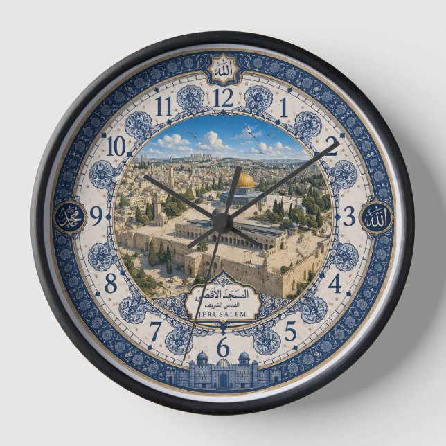 Arab Traditional ornamental Designer quartz clock (Front)