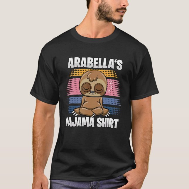 Arabella's Pajama   Personalised Sleeping T-Shirt (Front)