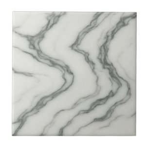 Arabescato Flow – Elegant Swirling White Marble   Tile