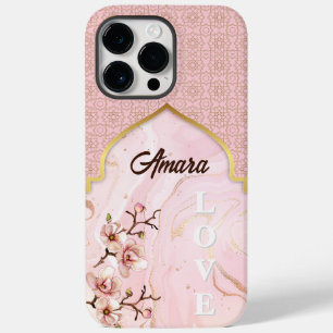 Arabesque Arch   Blush Marble & Gold  Case-Mate iPhone 14 Pro Max Case