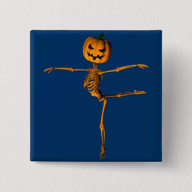 Arabesque Ballet Position 15 Cm Square Badge (Front)
