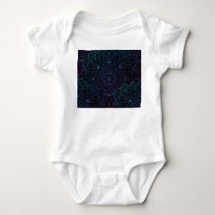 Arabesque Bliss: Oriental Mandala Magic Baby Bodysuit