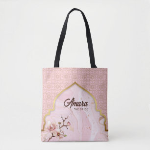 Arabesque Bride’s Tote Bag – Blush Pink Arch