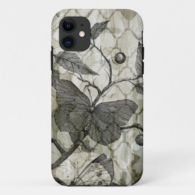 Arabesque Butterflies I Case-Mate iPhone Case (Back)