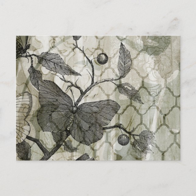 Arabesque Butterflies I Postcard (Front)