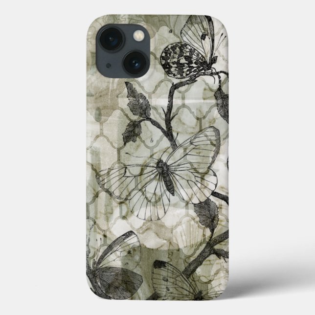 Arabesque Butterflies II Case-Mate iPhone Case (Back)