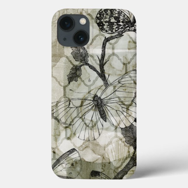 Arabesque Butterflies II Case-Mate iPhone Case (Back)