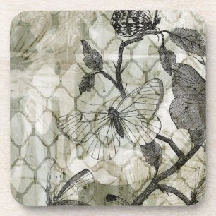 Arabesque Butterflies II Coaster