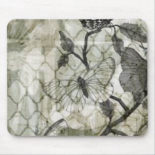 Arabesque Butterflies II Mouse Pad