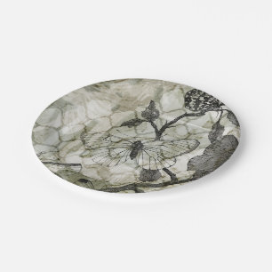 Arabesque Butterflies II Paper Plate