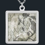 Arabesque Butterflies II Silver Plated Necklace<br><div class="desc">Butterflies & Insects</div>
