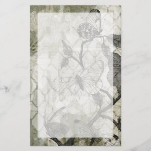 Arabesque Butterflies II Stationery