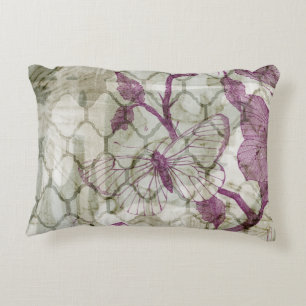 Arabesque Butterflies IV Decorative Cushion