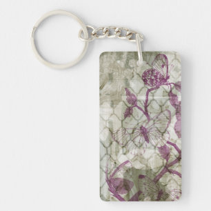 Arabesque Butterflies IV Key Ring