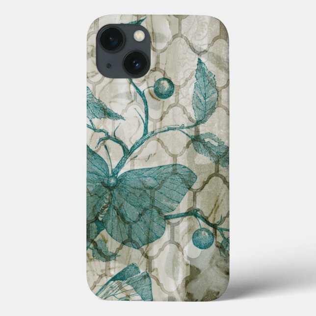 Arabesque Butterflies V Case-Mate iPhone Case (Back)