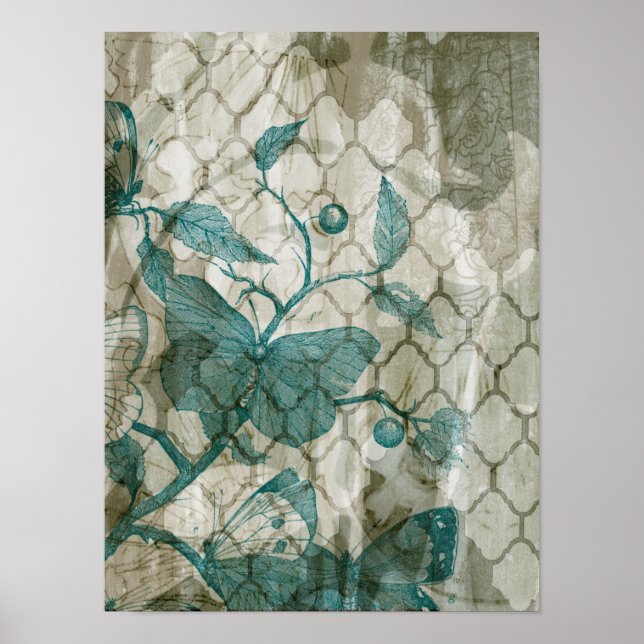 Arabesque Butterflies V Poster (Front)