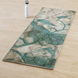 Arabesque Butterflies V Yoga Mat