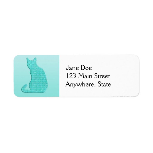 Arabesque Cat - shades of turquoise (Front)