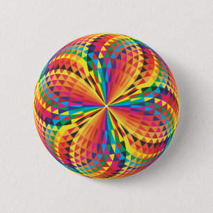 Arabesque colours 6 cm round badge