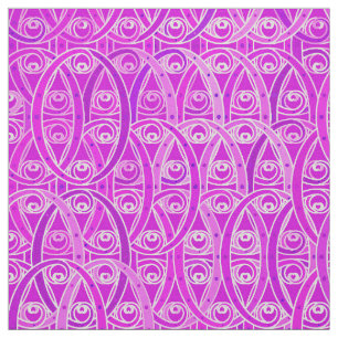 Arabesque damask - lavender and orchid fabric