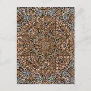 arabesque design postcard