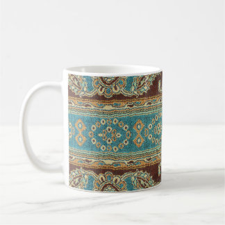 Arabesque Fabric Paisley Oriental Design Coffee Mug