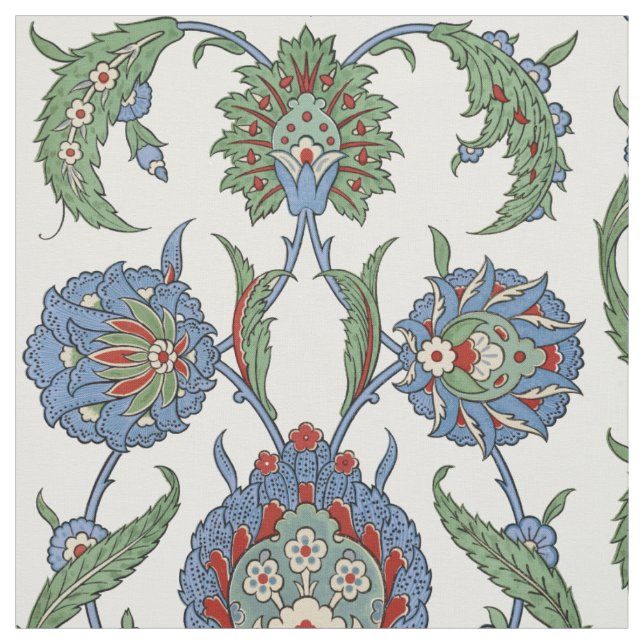 Arabesque floral pattern fabric (Swatch)