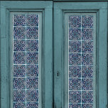 Arabesque Floral Teal Blue n White Tile Decoupage Tissue Paper<br><div class="desc">Arabesque 15th century Persian tile pattern with stylised leaf and flower in a cobalt, and teal blue with white highlights. Pattern repeat graphically designed and colour changed from an antique tile image by internationally licensed artist and designer Audrey Jeanne Roberts. The image size is large enough to scale up for...</div>