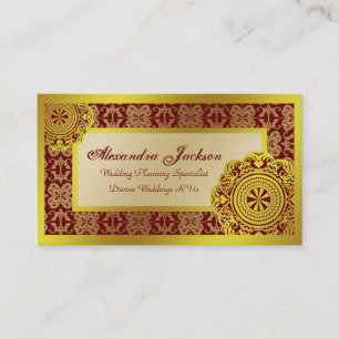 Arabesque Gold Lace, Business Card