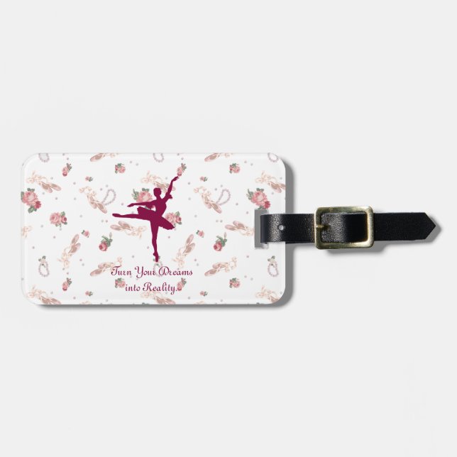 arabesque luggage tag (Front Horizontal)